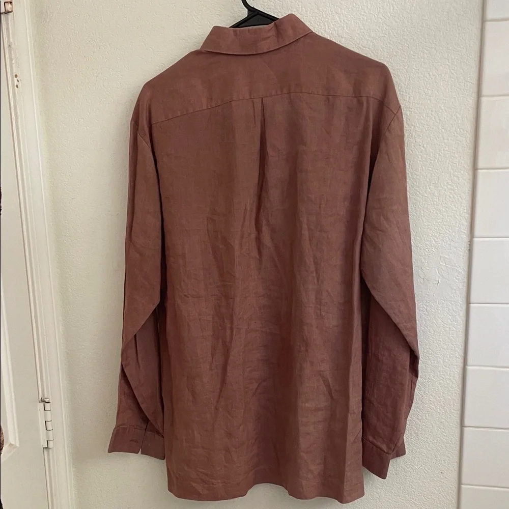 Men's Brown Long Sleeve Shirt